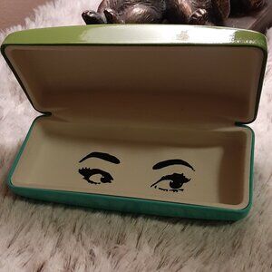 Kate Spade glasses case green & aqua